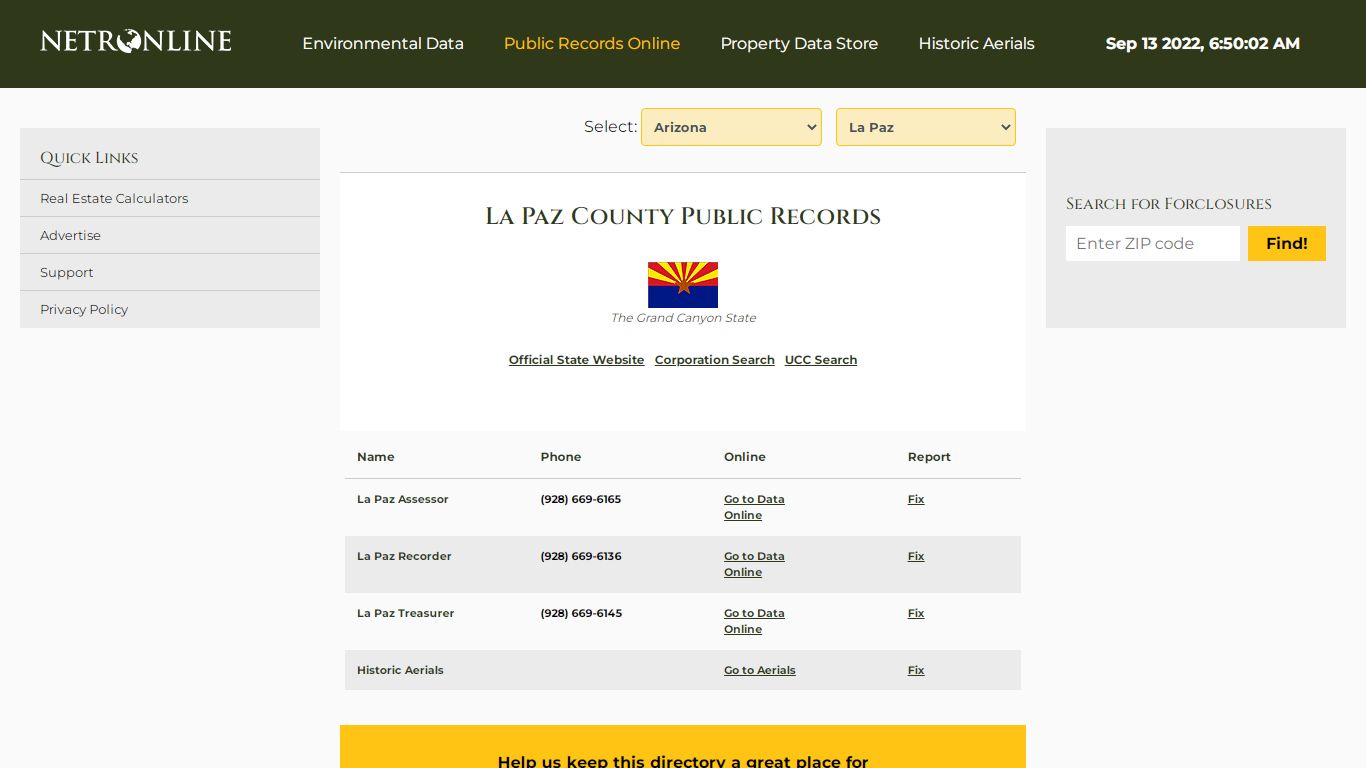 La Paz County Public Records - NETROnline.com